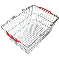 Корзина покупательская металлическая SB20-ZN (красный) 20л цинк