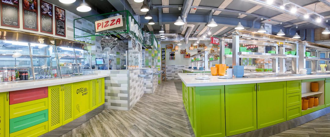 Сеть столовых правильного питания “Фреш Буфет” “под ключ”: проектирование, коммуникации, оборудование и монтаж