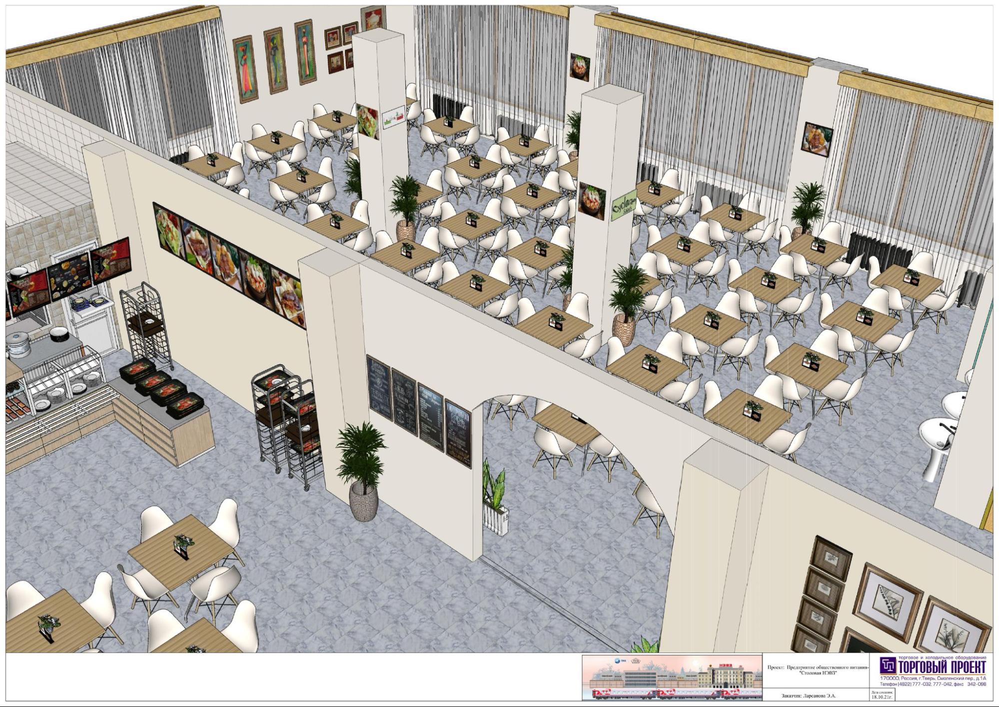 Проектирование предприятия общественного питания крупного машиностроительного комплекса