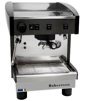 КОФЕМАШИНА ПОЛУАВТОМАТ ROBUSTEZZA ST1M/ ЧЕРНАЯ+ВЫСОКАЯ ГРУППА 1Ф