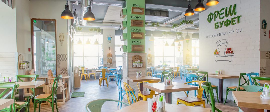 Сеть столовых правильного питания “Фреш Буфет” “под ключ”: проектирование, коммуникации, оборудование и монтаж