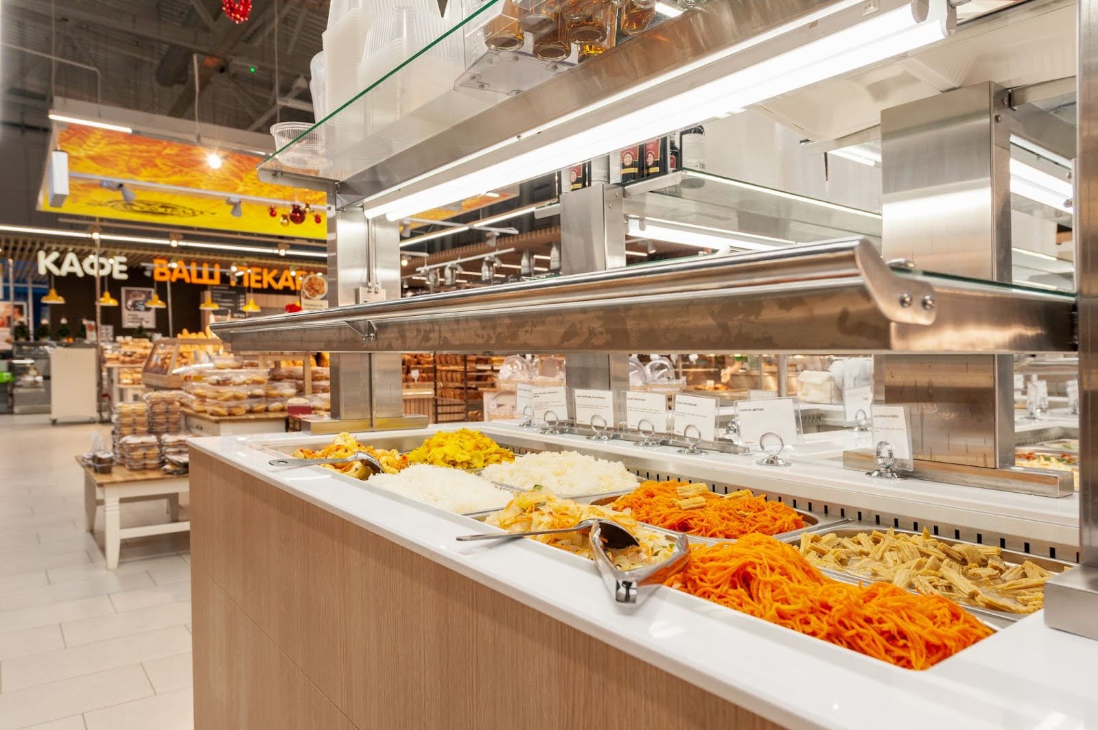 Гипермаркет EUROSPAR с рестораном “под ключ” в городе Саранск: проектирование, коммуникации, оборудование и монтаж