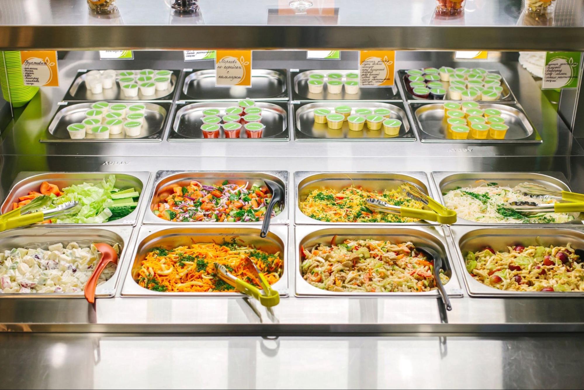 Сеть столовых правильного питания “Фреш Буфет” “под ключ”: проектирование, коммуникации, оборудование и монтаж