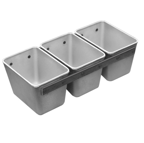 ФОРМА ХЛЕБНАЯ алюм. литая №12  160х80х75 мм 3-секционная 3Л12 ФОРМА ХЛЕБНАЯ алюм. литая №12  160х80х75 мм 3-секционная 3Л12