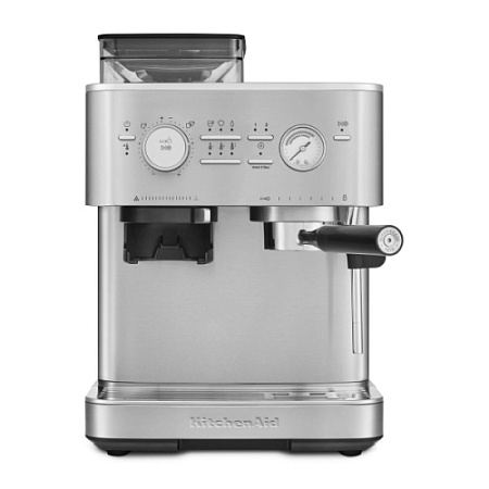 Кофемашина Kitchen Aid полуавтоматическая эспрессо с кофемолкой, нержавеющая сталь
