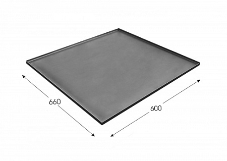 Лист подовый плоский стальной 660*600*12,5 (В235.00.00.000) для ТС1