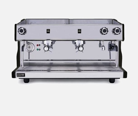 Кофемашина рожковая COFFF LUNA 2 GR S, полуавтомат, черная (2 группы) (ЯЯЯ089822)
