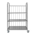 Тележка-стеллаж сетчатый для белья Luxstahl ТСС-500 нерж.
