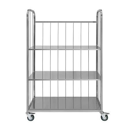 Тележка-стеллаж сетчатый для белья Luxstahl ТСС-500 нерж.