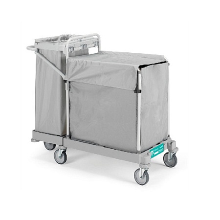 Тележка для горничной Green Hotel 917 с колесами 140 мм