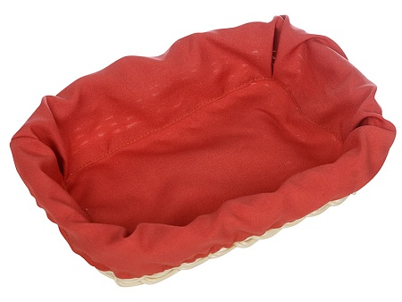 Чехол для корзинки пластиковой габардин коралл