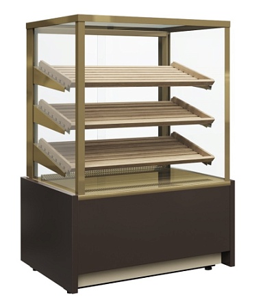 Витрина KC70 N 1,3-2 LIGHT (Хлебная 1,3 Carboma Cube без стекла) ТЕХНО