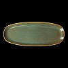 БЛЮДО фигурное 14" 357х135мм, зеленый "Corone Primavera"