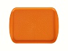 Поднос столовый 415х305 мм с ручками светло-оранжевый