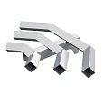 Направляющие для подносов для модуля углового внутреннего Luxstahl УВ-90 Premium (нерж.)