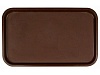 Поднос столовый из полипропилена 530x330 мм темно-коричневый
