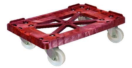 Тележка 625х420х175 мм ПЭНД колеса полиамид [508-1]