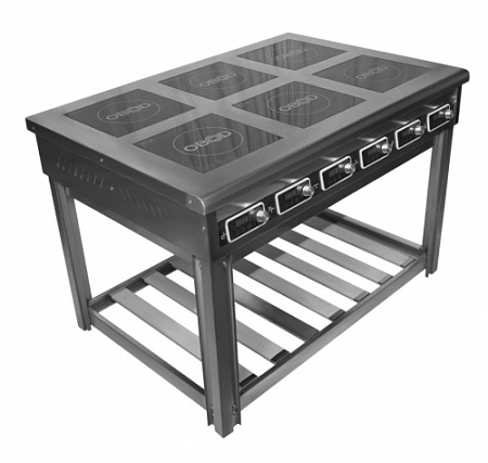 Индукционная плита OBOD/6 зон, подставка