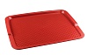 Поднос столовый из полипропилена 425х320 мм красный [4660011181608]