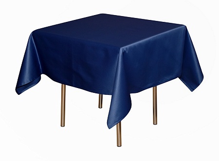 Скатерть 1,45х1,95 м «Ричард» синяя (гладь)