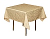 Скатерть 145х195 см «Журавинка» бежевая (вензель)