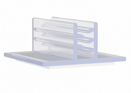 Ценникодержатель захват самоклеящийся 25 мм набор 20 шт