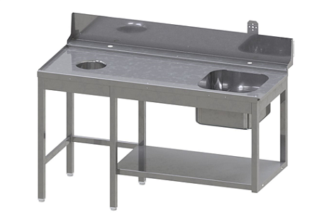 Стол предмоечный универсальный Luxstahl СПМП-6-5 без душирующего устройства (336 740)