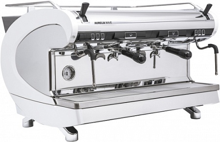 КОФЕМАШИНА - полуавтомат Nuova Simonelli Aurelia Wave 2Gr S 220V pearl white+high groups+LED (167971)