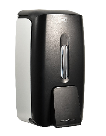 Дозатор для жидкого мыла пластиковый Puff-8120B черный 800 мл