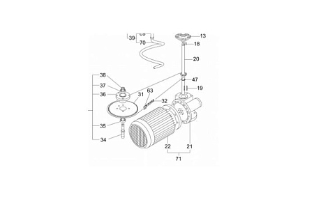 Мотор-редуктор для 38/SN 2V, арт. SL3406