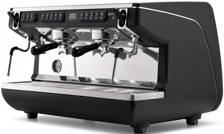 КОФЕМАШИНА - автомат Nuova Simonelli APPIA life XT 2gr 220V black+high groups+ economizer + PID (250129)