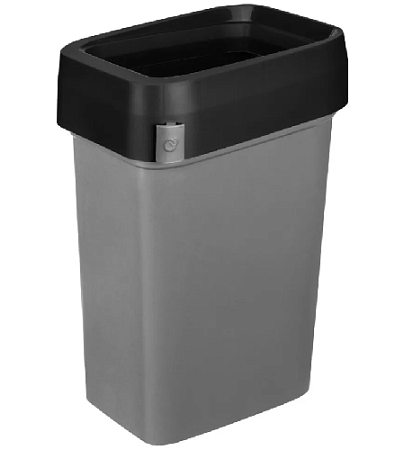 Контейнер для мусора 50 л черный ПП [436202311,435245813]