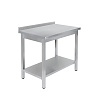 СТОЛ универсальный Luxstahl СПУ-12/8 со сплошной полкой нерж.