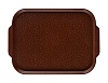 Поднос столовый 450х355 мм с ручками темно-коричневый