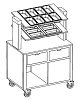 Прилавок для столовых приборов MetalCarrelli [6900 A20]