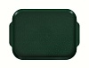 Поднос столовый 450х355 мм с ручками темно-зеленый