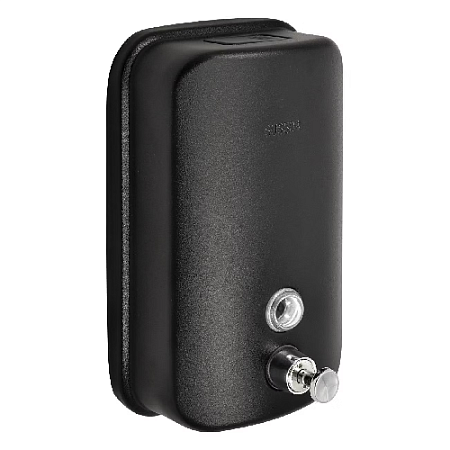 Дозатор для жидкого мыла из нержавеющей стали PUFF-8615Bl, черный, 1000 мл, порошковое окрашивание