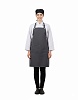 Фартук Х-образными лямками в люверсах серый хлопок