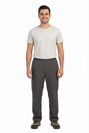 Брюки джоггеры мужские серый (1120) с карманами [00200 р.52] ЛК