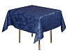 Скатерть 1,50х1,50 м «Валенсия флор» синяя