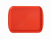Поднос столовый 415х305 мм с ручками оранжевый