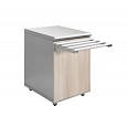 Прилавок нейтральный Luxstahl ПН-450 Premium (нерж.)