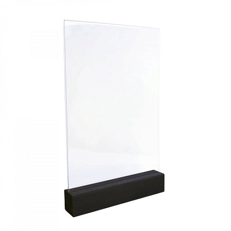 Тейбл тент А4 на дер. основ. 40х40 черный