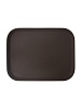 Поднос прорезиненный прямоугольный 460х360х30 мм коричневый [1418CT Brown]