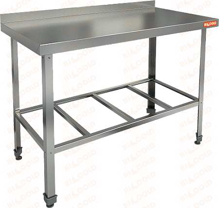 СТОЛ пристенный с бортом с полкой решеткой HICOLD НСО-12/6Б ЭЦ 281309