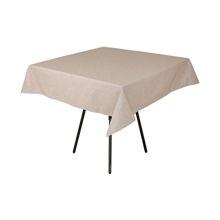 Скатерть рогожка А ЛИНО 1,30х1,30м бежевый  (цвет 04)