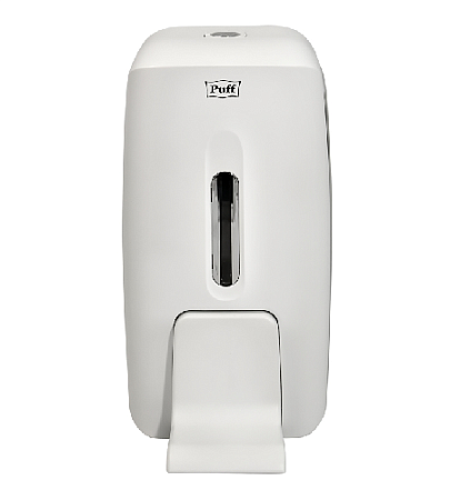 Дозатор для жидкого мыла Puff-8120, белый пластик 800 мл