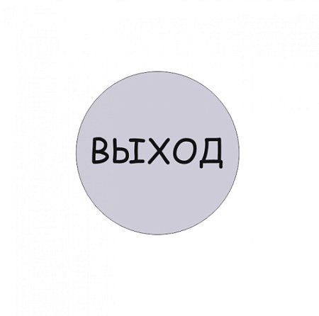 Табличка Выход d95 мм