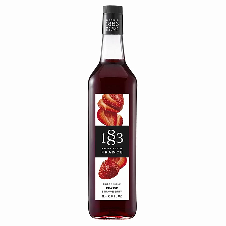 Сироп 1883 Maison Routin Клубника (Strawberry), 1 литр