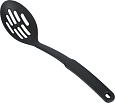 Ложка с прорезями 30х7х1см Linea NERO [93-AK2C-3]